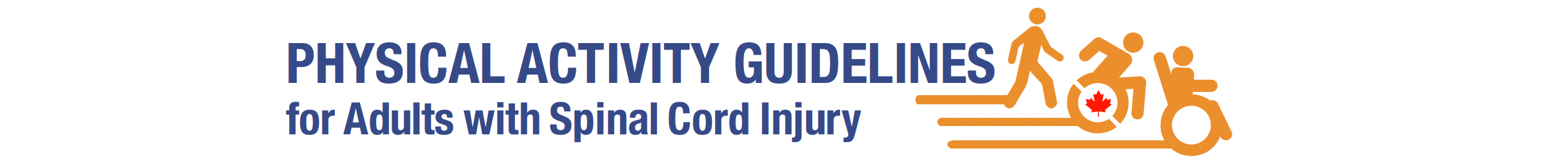 Physical activity guidelines for adults with spinal cord injury logo